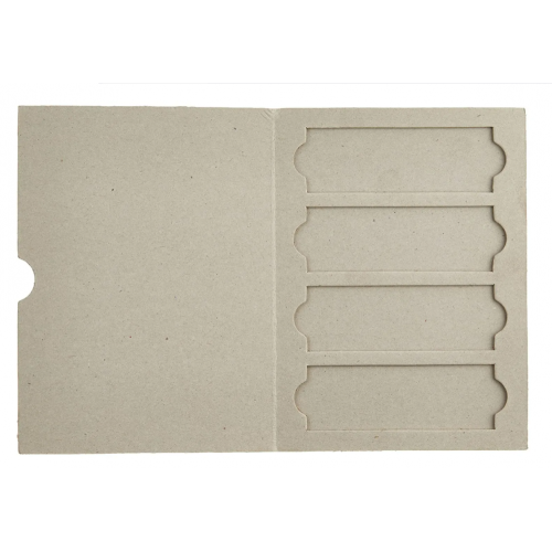 4 Place Paper Microscope Slide Box