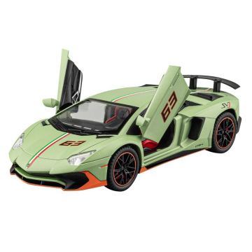 1:22 Scale Diecast Model Car with Sound, Light, Openable Doors, and Ornament Decorative Metal Toy