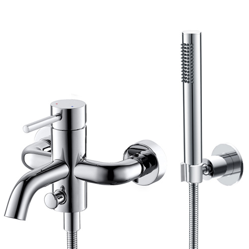 Wall Mounted Tub Faucet With Handheld Shower