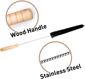 The Best Radiator Brush for Wooden Handle Twisted Steel Sewer and Pipe Cleaning