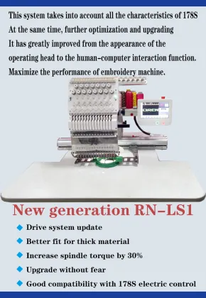 15 Needle Single Head Barudan Embroidery Machine