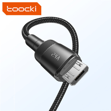 Toocki Intelligent Chip Aluminum Alloy Cable - 2.4A USB 2.0 Data Charger Cable (A to Micro B)