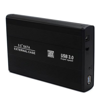 Scatola disco rigido da 3,5 pollici in lega da 3,5 pollici con interfaccia USB3.0 e sistema di raffreddamento forte