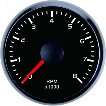 Universal Car Electronic Adjustable Tachometer 12V/24V 52mm 8000 RPM