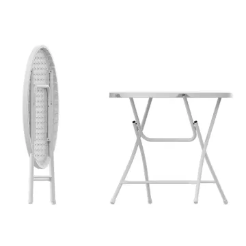 Benjia 32 Inch 80cm Round Bar Table: Portable Cocktail Folding Table with Round Design