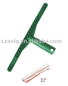 16" solid black/green T shape cleaner holder