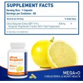 Capsules de bergamote d'agrumes de 1200 mg Heart de cholestérol sain