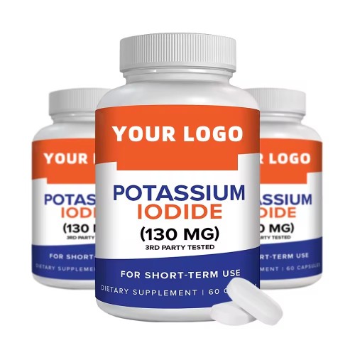 Capsules de supplément thyroïde OEM Capsules d&#39;iodure de potassium