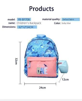 Fashion Boy Girl Student Kids Cartoon Schoolbag