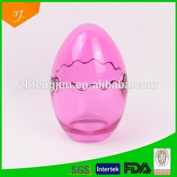 wholesale egg shaped candle holder, cheap egg glass candle jar