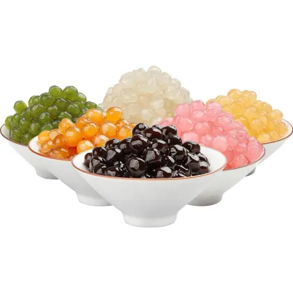 500g High Quality Bubble Tea Ingredients: Quick Cooking Colored Tapioca Pearls