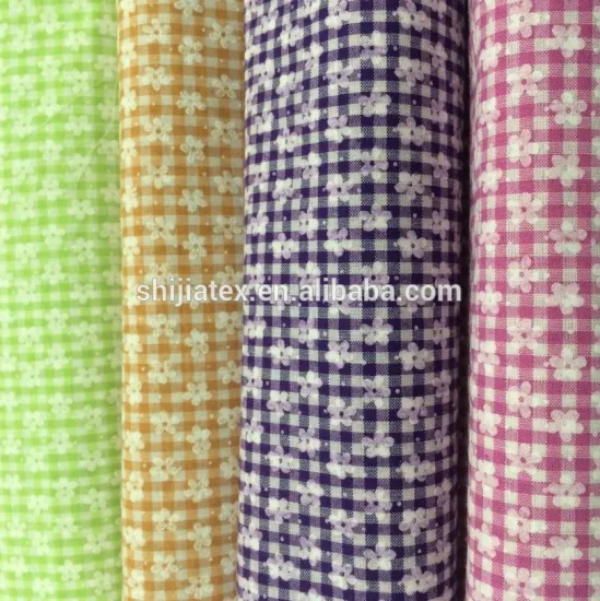 TTC yarn dyed printed fabric