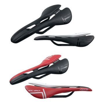 EC90 Carbon Fiber Leather Bike Saddle - Ultralight MTB Road Bike Seat Cushion