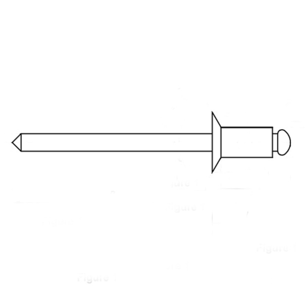 6.4mm 스틸/스틸 카운터 싱크 오픈 타입 블라인드 리벳