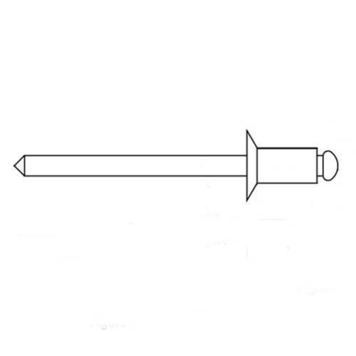 6.4mm 스틸/스틸 카운터 싱크 오픈 타입 블라인드 리벳