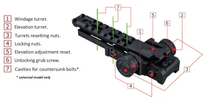 Adjustable ZB Mount ZB Lite Pro for Outdoor Scope Hunting
