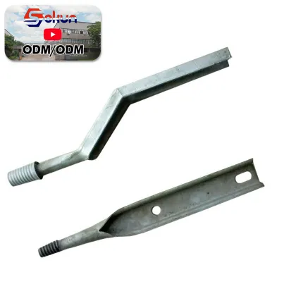 Universal Fit Galvanized Offset Cross Arm Pins: Solutions for Power Grid Insulator and Accessories