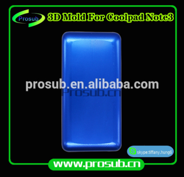 3D sublimation mobile phone case cover plastic injection mould for SFM- coolpad note 3