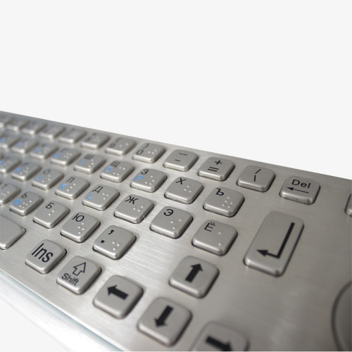 Customized Layout Industrial Keyboard Metal Keyboard na may trackball