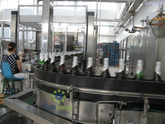 Automatic Bottled Beer Filling Machine , 500bph - 8000bph Glass Bottle Filling Machines