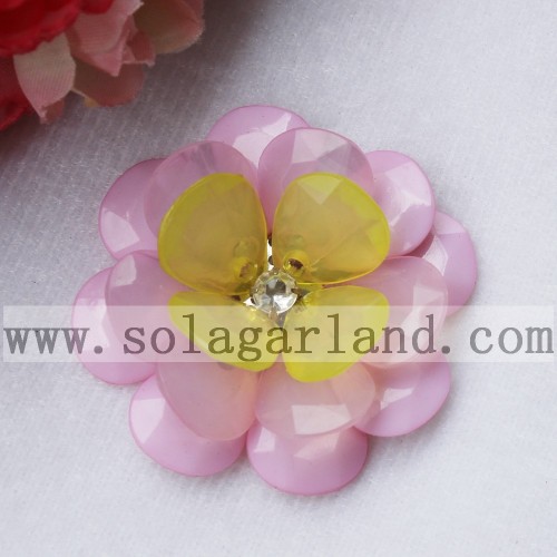 Handmade Christmas Decoration Artificial French Bead Flowers 54MM