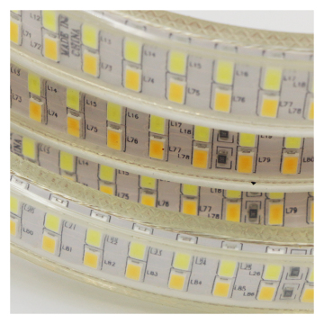 220V 5630 5730 SMD Warm White Blue Double Row LED Light Strip - 120leds/m Waterproof Decor Light