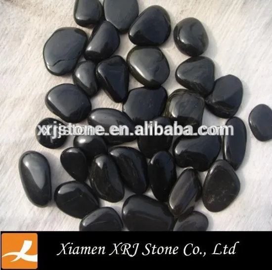 china cheap polished black river pebbles