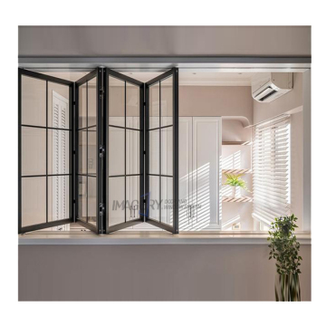 Arch Windows Fold Balcony Glazing Folding Invisible Frameless Double Glass Window With Thermal Break" 

However, for better SEO and readability, you might consider:

"Folding Invisible Frameless Double Glass Balcony Window with Thermal Break