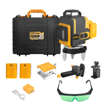 GSFIXTOP Professional 3D/12 Line Green Cross Laser Level