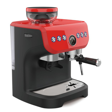 220V 1550W Espresso Machine with Removable Water Tank and Coffee Grinder