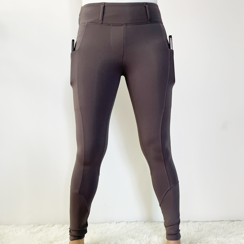 Drop Ship Women Fleece Equestrian Silicone Breeches