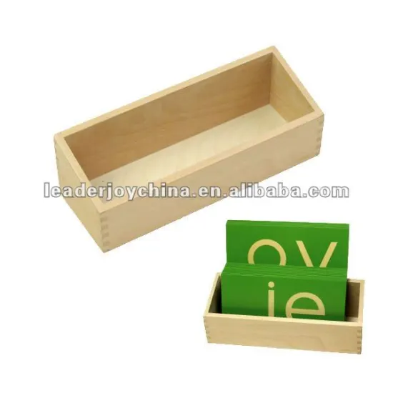 Montessori-lower Case Sandpaper letters box