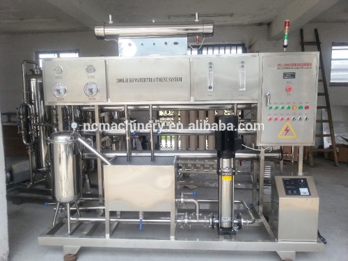 Full automatic stainless steel 2000L/H pure water RO water treatment system