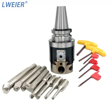 BT40 BT30 BT50 R8 NBH2084 High Precision Boring Head Tool Set with 8 Pcs Boring Bars