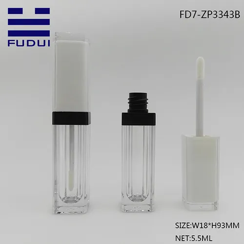 Customize square lipgloss container with acrylic material