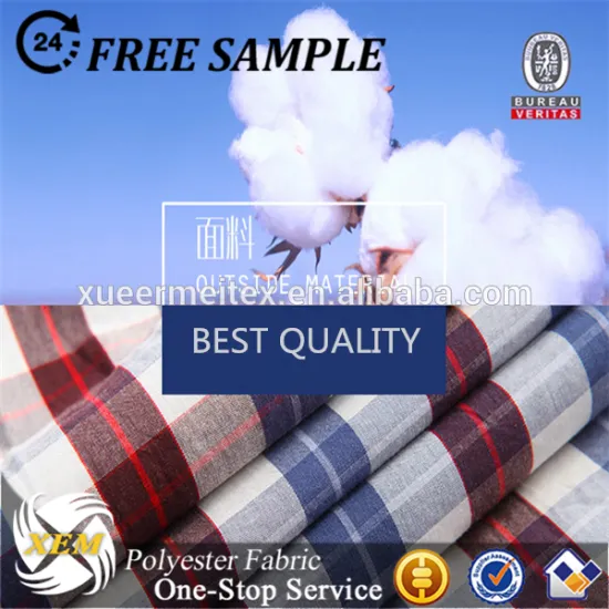 100% Poly Cotton Melange Yarn Dyed Fabric for shirting