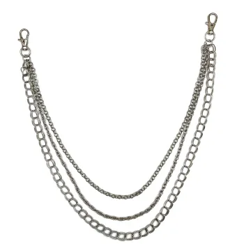 3-Layer Metal Jeans Waist Chain for Men's Hip Hop Accessories