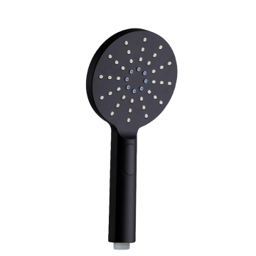 High-Pressure Black Circular Waterfall Shower Head for Modern Bathroom