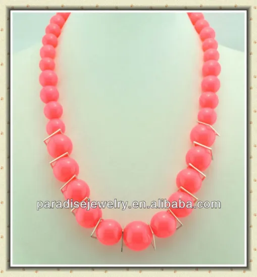 2013 Spring fashion jewelry handmade colorful beaded necklace jewelry for women NE-23081-8