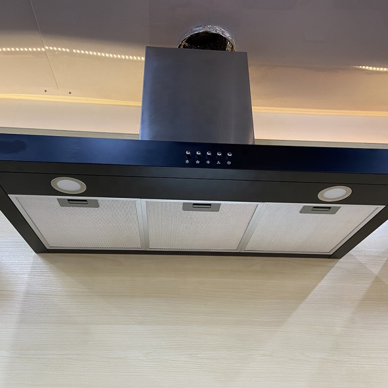 30"/36" Black Titanium ETL Certified Home Kitchen Appliance 900 cfm Range Hood For North America Market