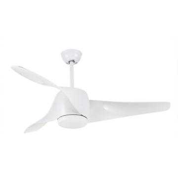 Ventilateur de plafond moderne blanc avec lumière