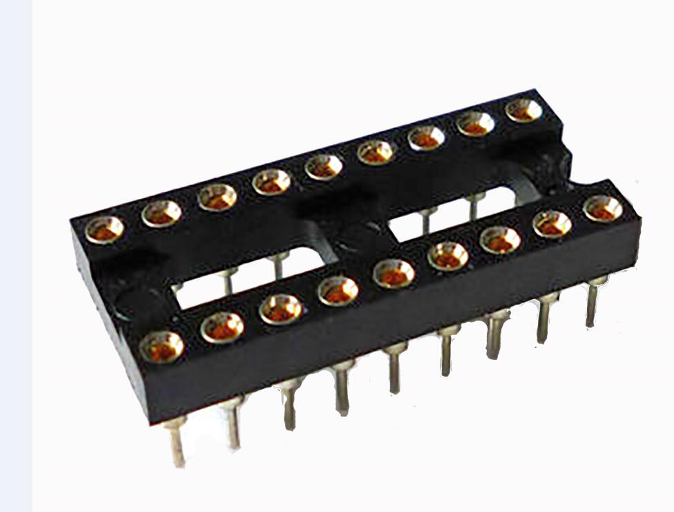 2,54 mm Circuit intégré à double ligne (IC) Connecteur DIP droit (H = 3 L = 7,4)