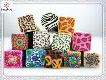2014 ladybird fahsion leapard nail fimo Polymer Clay for diy 3D nail decoration promotion