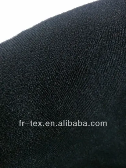 the knitted spandex nylon loop material