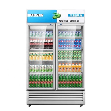 Commercial Double-Temperature Wine Cooler Refrigerator - Pepsi Inspired Vertical Freezer