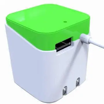 Travel Charger with 5V DC Output Voltage, Measures 42 x 42 x 48mm