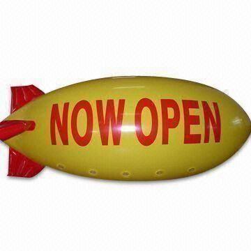 Advertising Inflatable Blimp Balloon, Available in Size 4m, Customized Colors are Accepted
