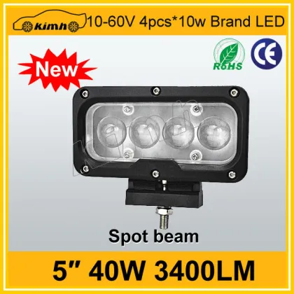 Brand led 5" 3400LM 40w led work lights 12v