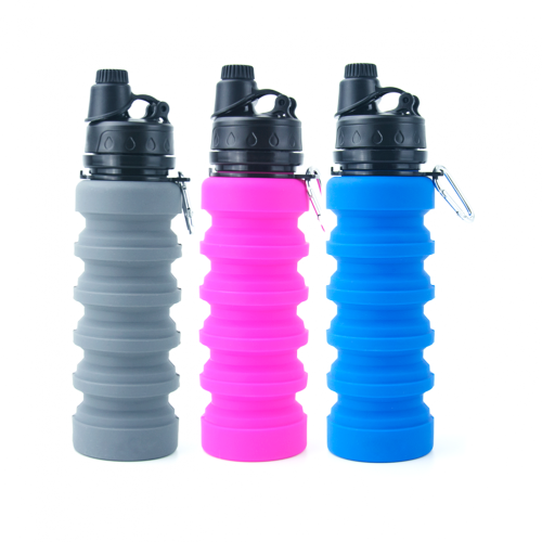 20Oz Leak Proof Twist Cap Collapsible Water Bottle