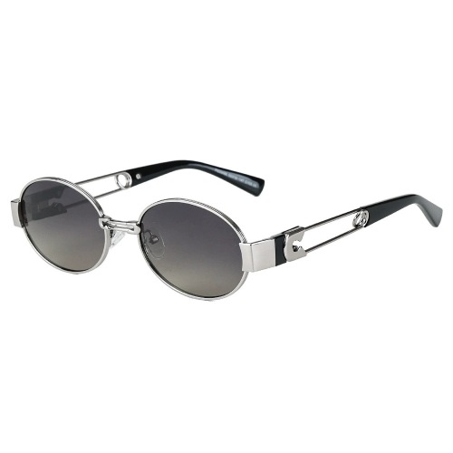 Oval Metal Safety Pin Temple TAC Polarized Sunglasses